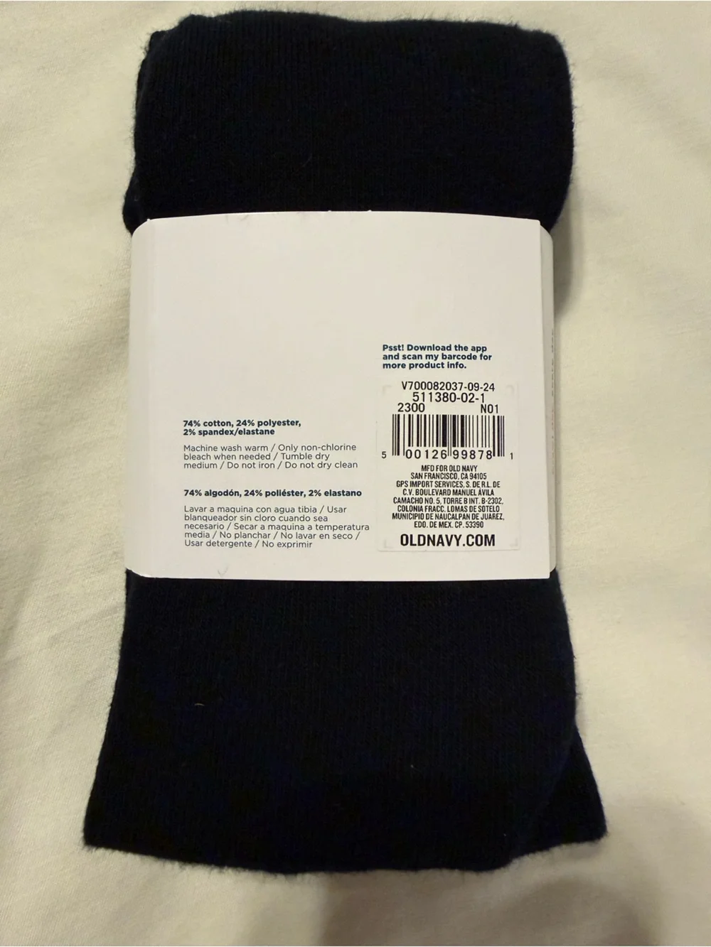 Old Navy Baby Tights- Black